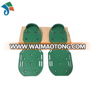 Garden tool and lawn cricket rubber spike shoes with adjustable straps