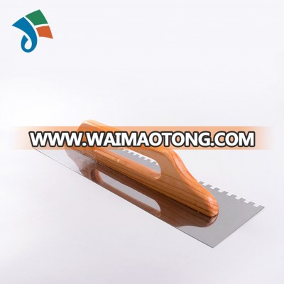 use long time stainless steel plastering wooden trowel