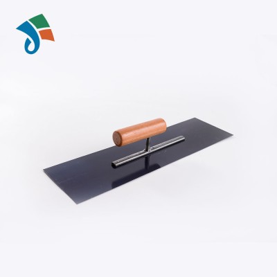 China Factory Wooden Handle Bluing Carbon Steel Plastic Trowel